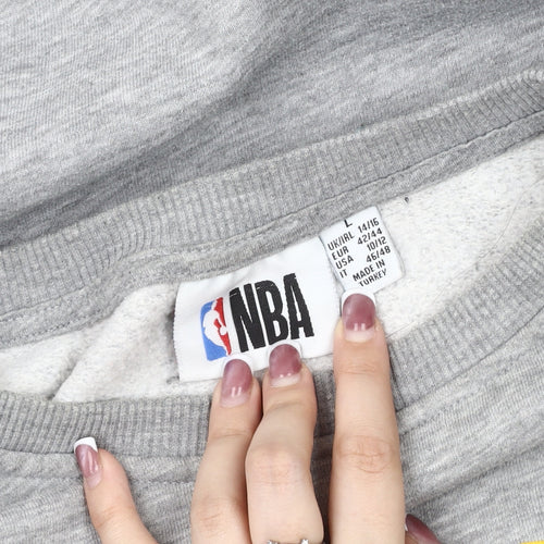 NBA Men's Grey Los Angeles Lakers Sweatshirt L