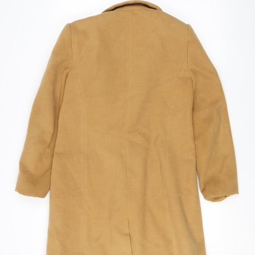 V by Very Women's Beige Size 12 Mid-Length Overcoat