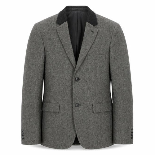 Topman Men's Grey Tweed Blazer, 36R Classic Jacket
