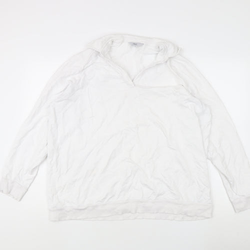 Next Women's White Sweatshirt Size 22 Long Sleeve