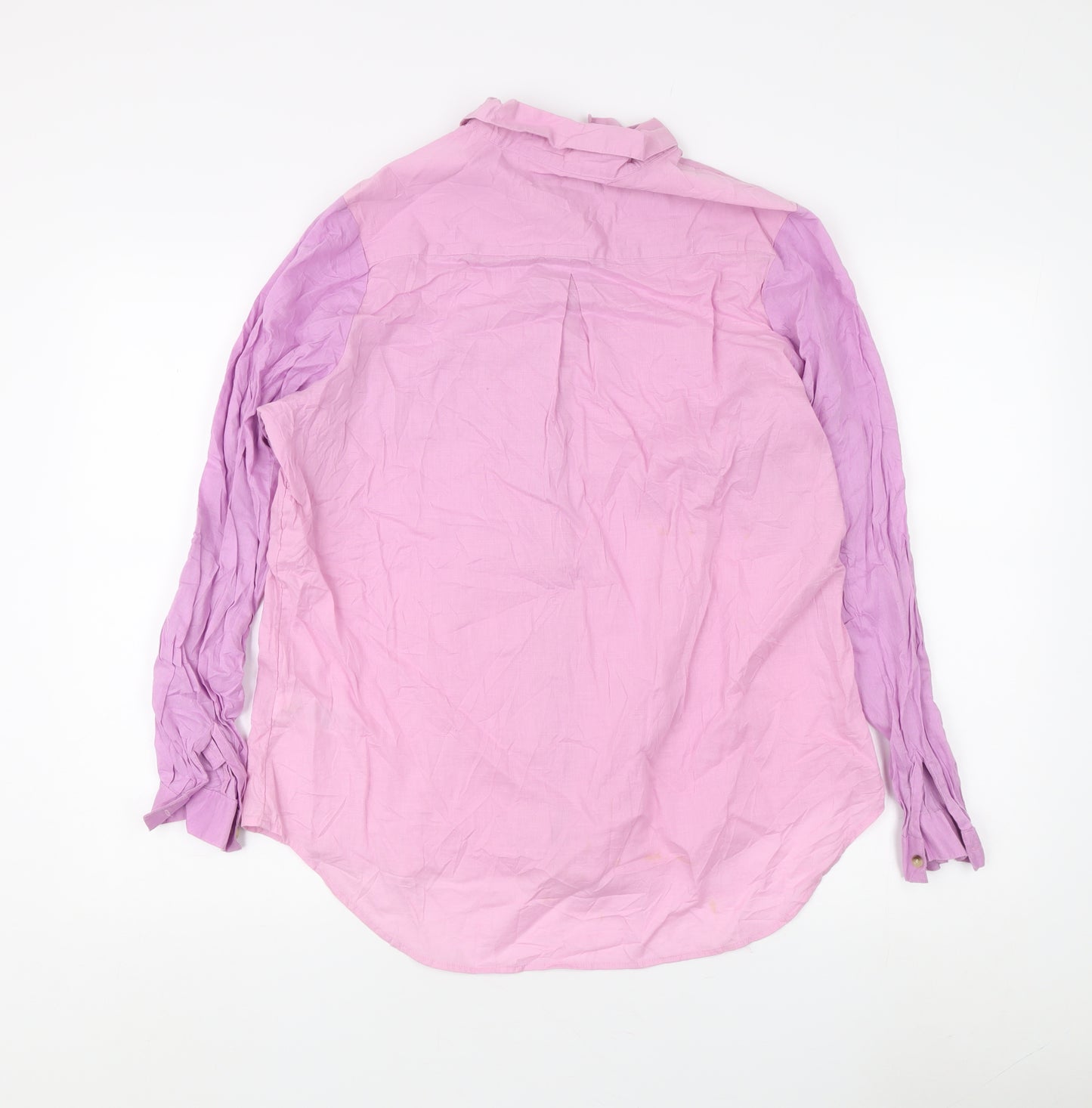 Marks and Spencer Women's Pink Button-Up Shirt, Size 16