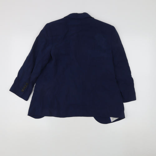 Zara Basic Women's Blue Blazer, Size S, Regular Fit