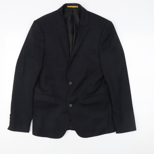 One Six5ive Men's Black Slim Blazer Jacket Size 36 Slim