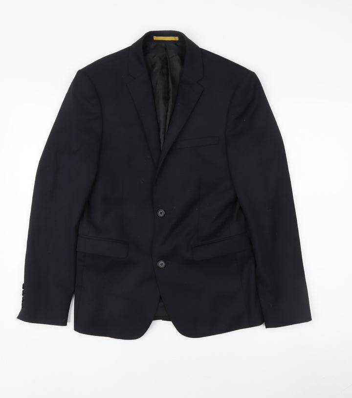 One Six5ive Men's Black Slim Blazer Jacket Size 36 Slim