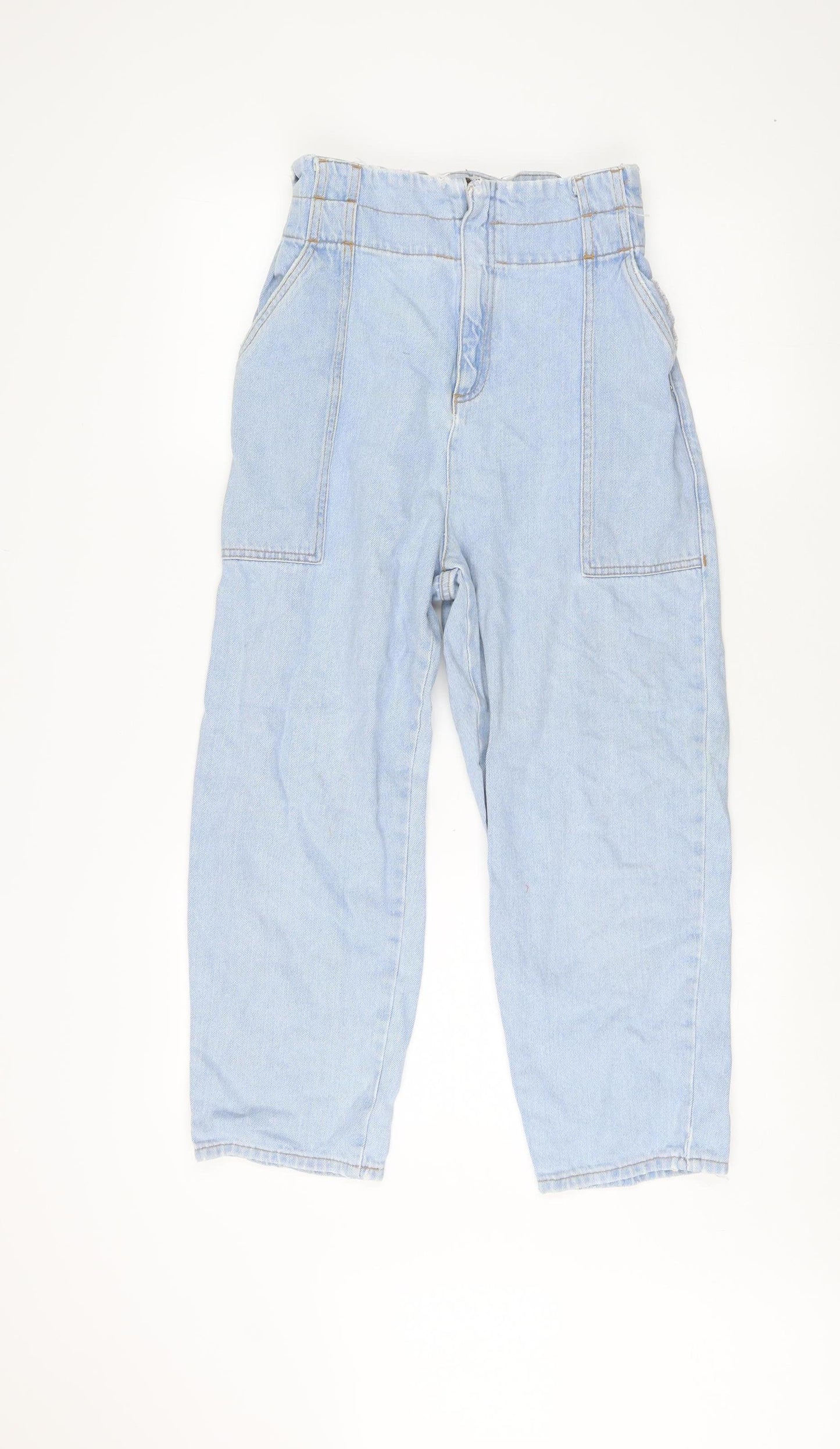 River Island Women's Blue Wide-Leg Jeans Size 12