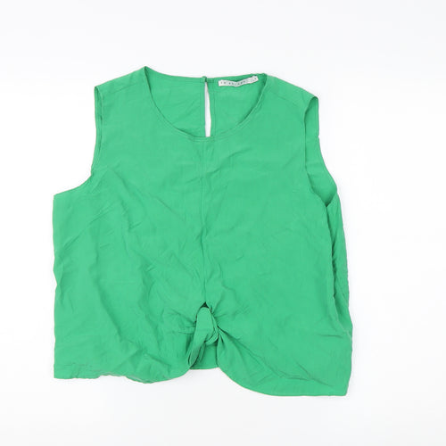 FW Bridge Green Sleeveless Top - Size 16, Women's