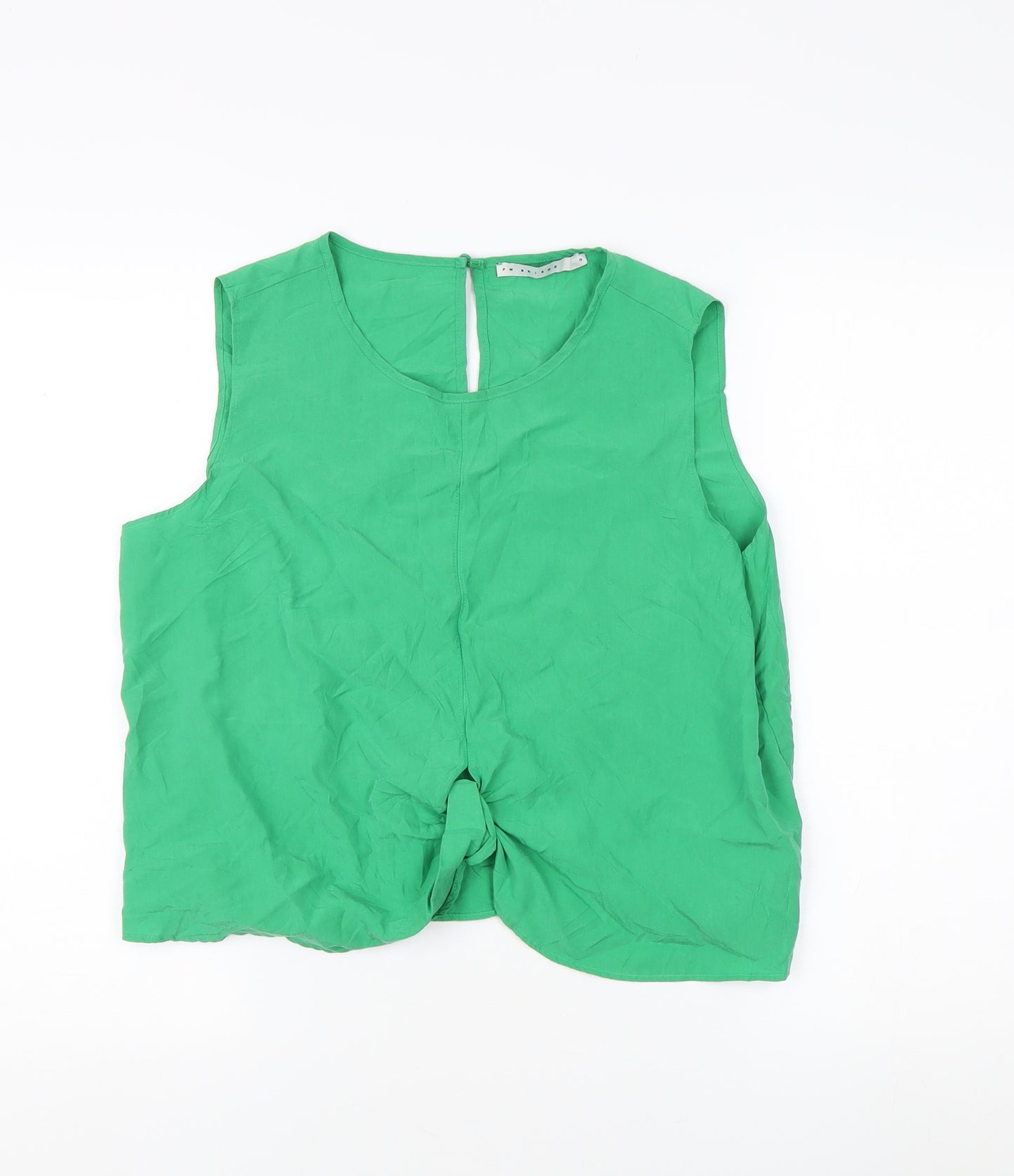 FW Bridge Green Sleeveless Top - Size 16, Women's