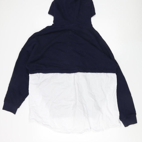 Next Men's XL Blue Pullover Hoodie - Logo Style