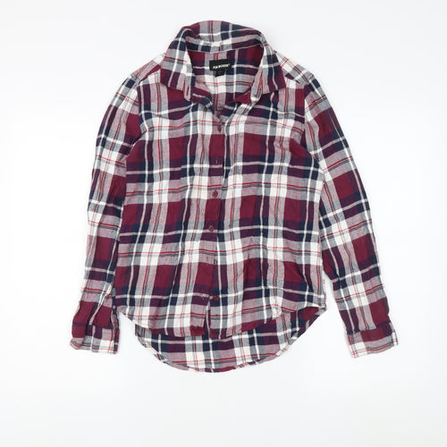 Joe Boxer Women's Multicoloured Plaid Button-Up Shirt M
