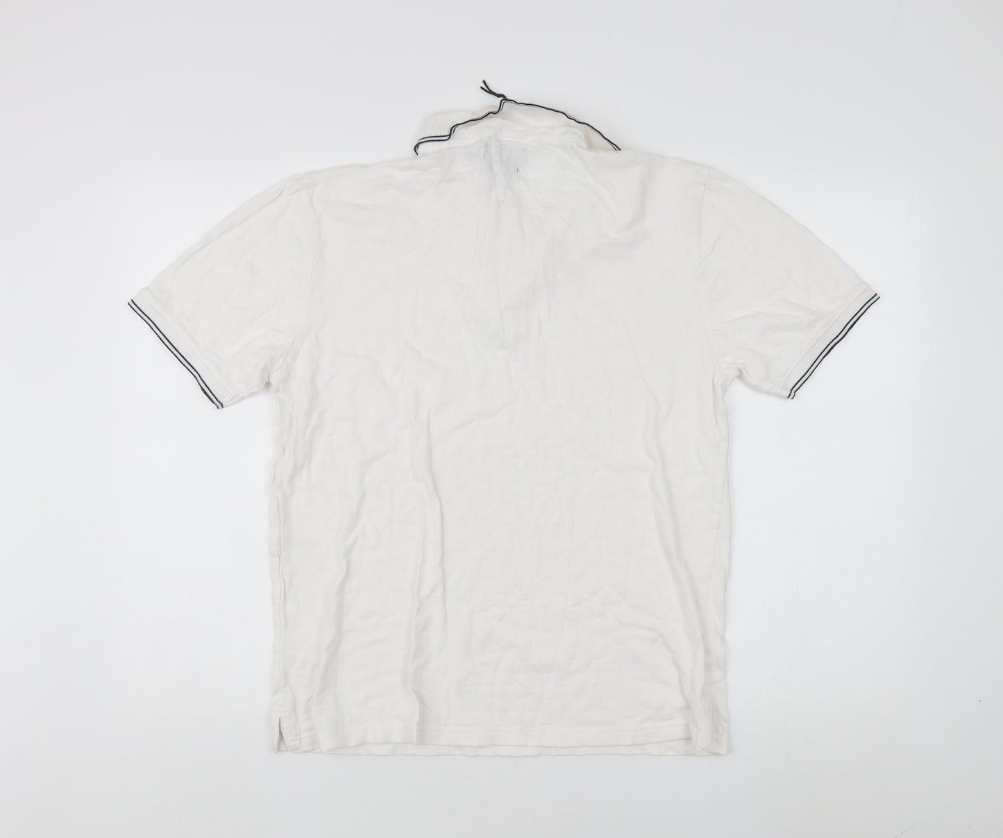 Sandstone & Co. Men's White Polo, Regular Fit, Size S