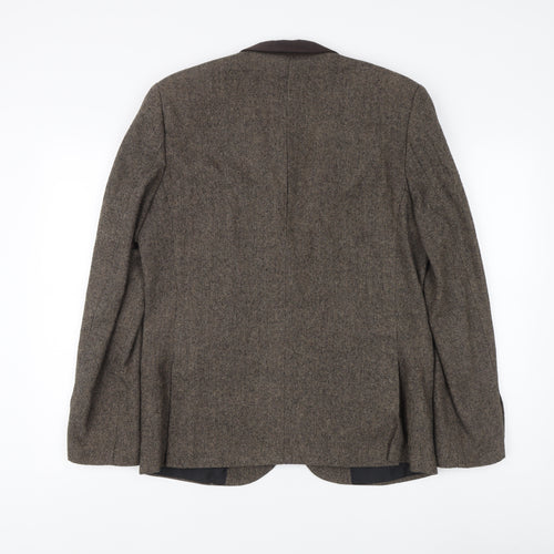 New Look Men's Brown Tweed Blazer 40R