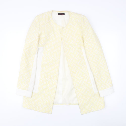 Milla Women Ivory Long Jacket Size 8