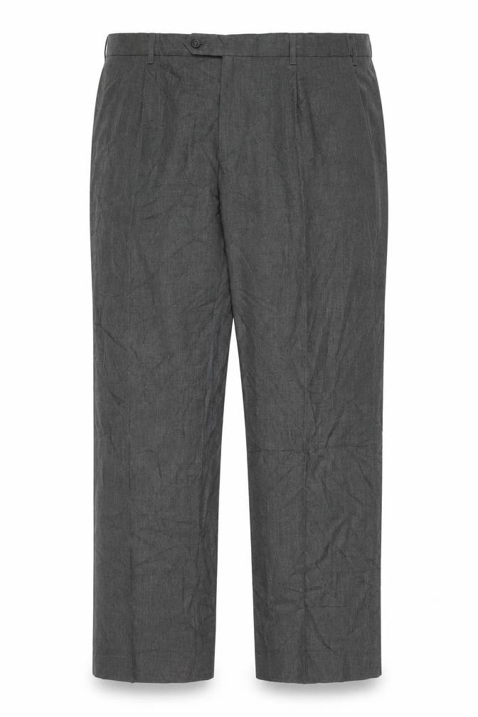 Front view of Marks & Spencer Men's Grey Trousers, size 42