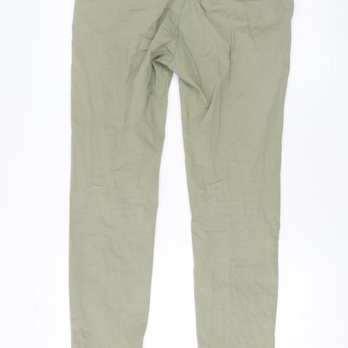Zara Women's Green Chino Trousers Size 12