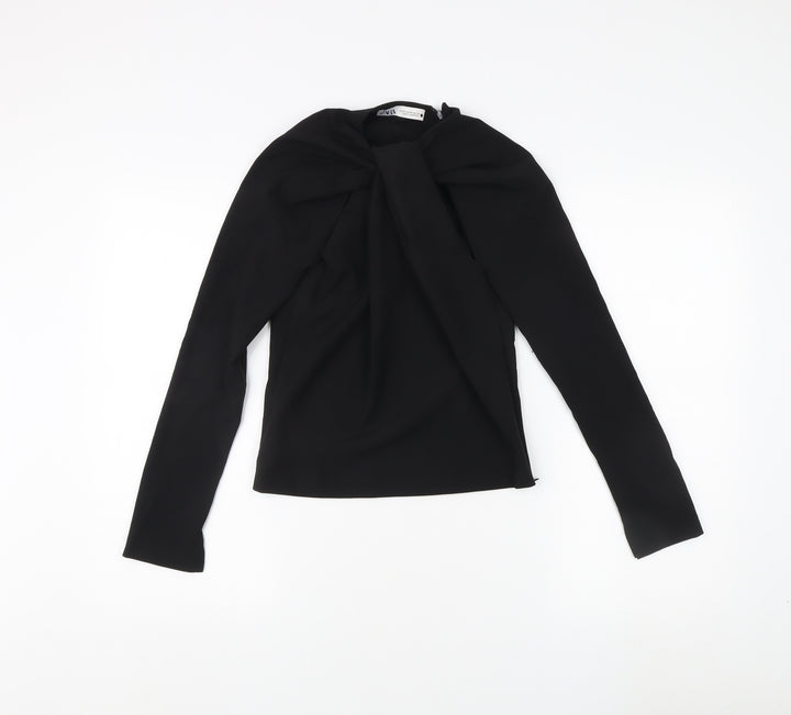 Zara Women's Black XS Long Sleeve Top