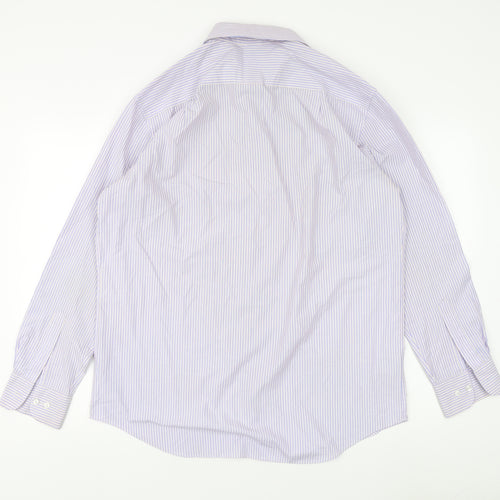 Marks and Spencer Men's Multicoloured Stripe Dress Shirt 16