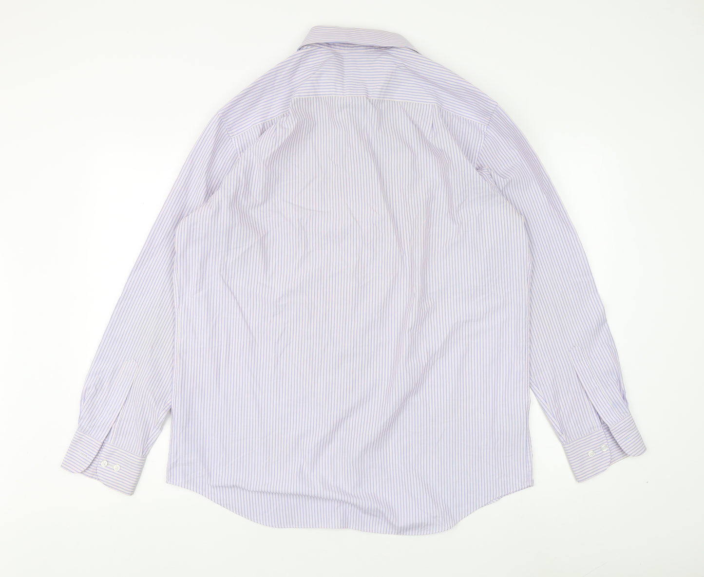 Marks and Spencer Men's Multicoloured Stripe Dress Shirt 16