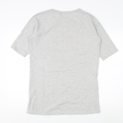 New Look Women's Grey Crew Neck T-Shirt, Size 12