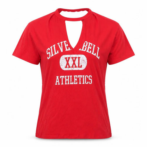 Tee and Cake Red Unisex Graphic T-Shirt, Size 10, Casual