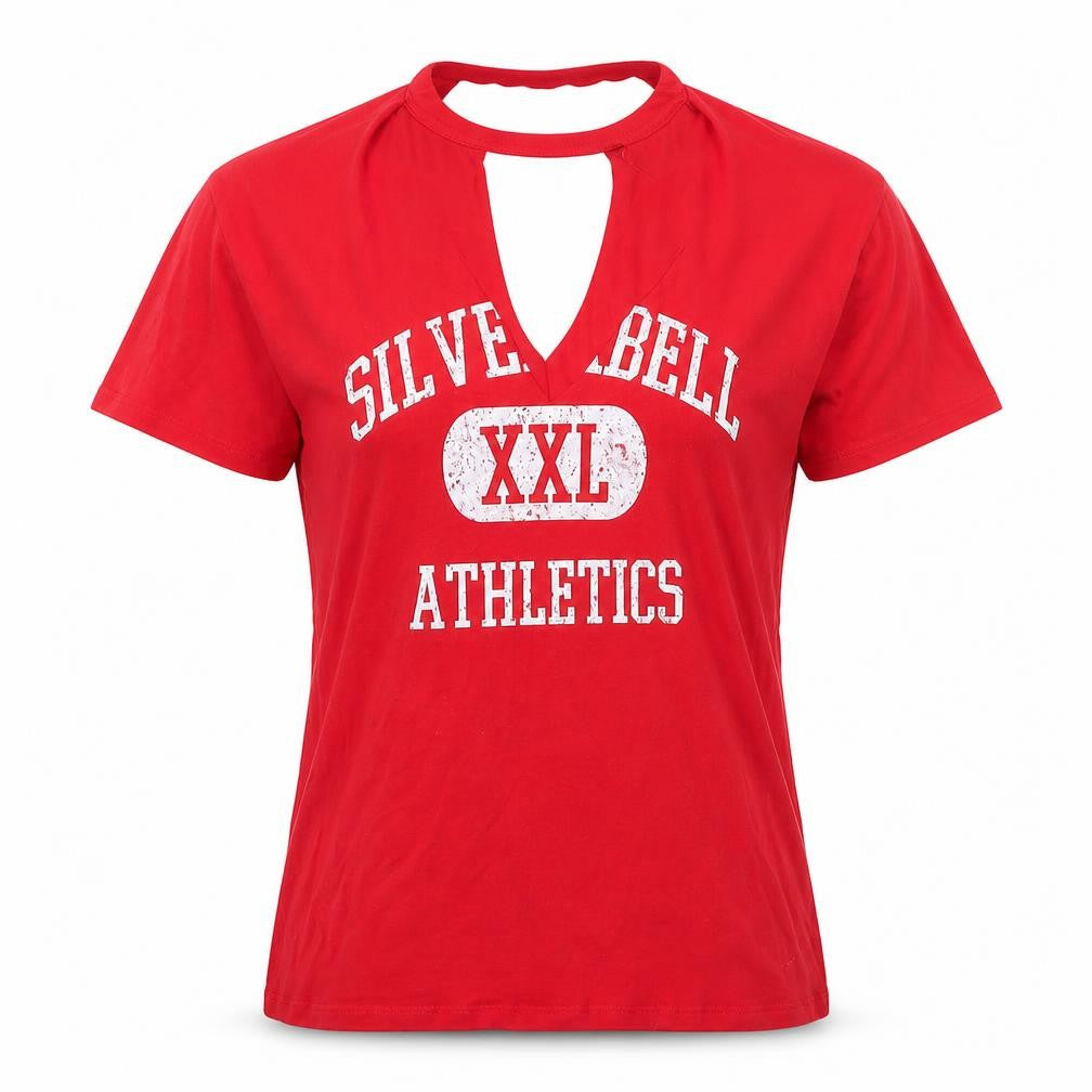 Tee and Cake Red Unisex Graphic T-Shirt, Size 10, Casual