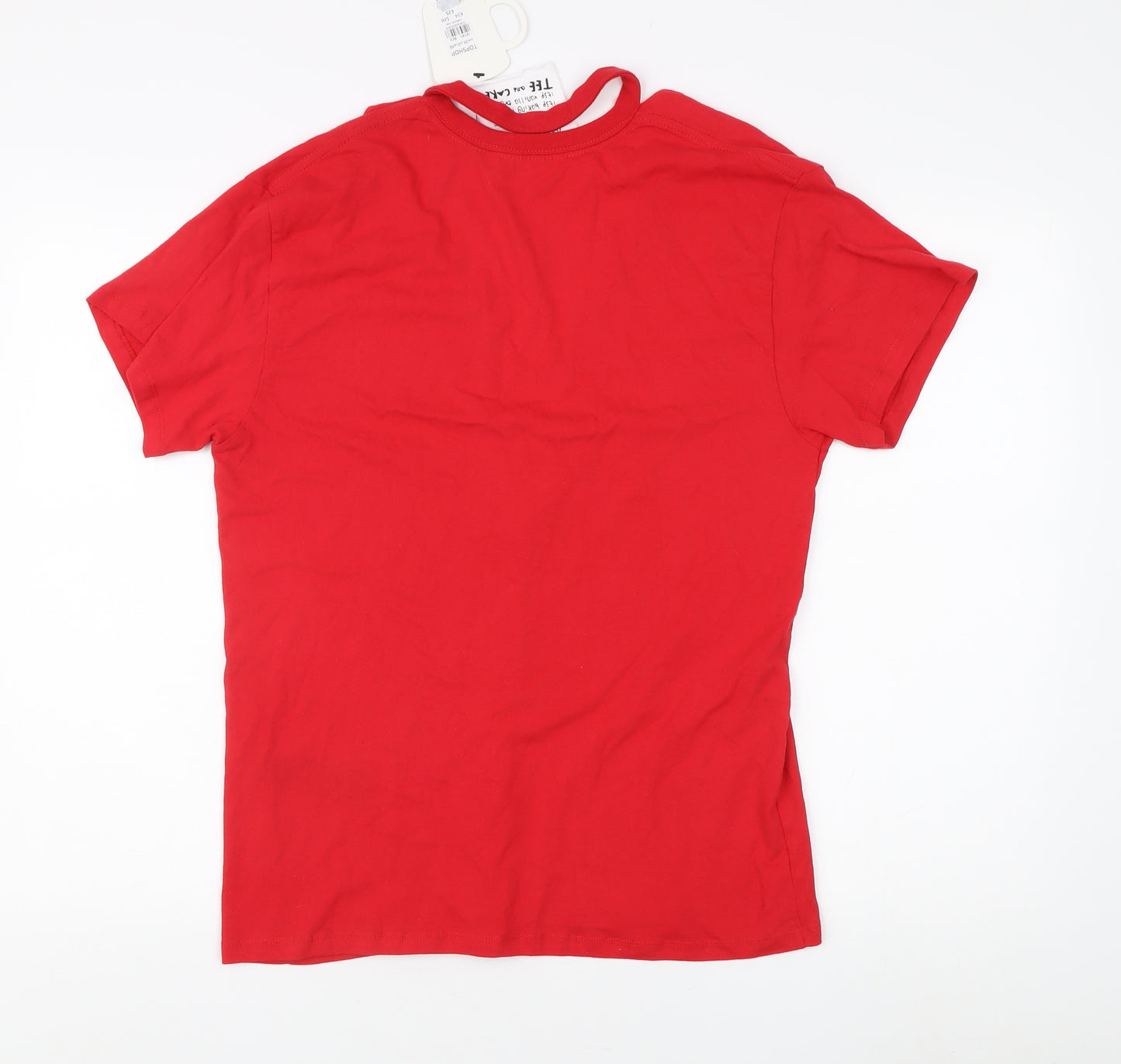 Tee and Cake Red Unisex Graphic T-Shirt, Size 10, Casual