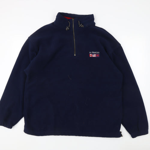 J. America Men's Blue XL Fleece Sweatshirt