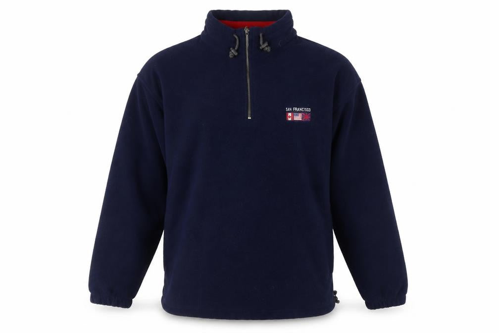 J. America Men's Blue XL Fleece Sweatshirt