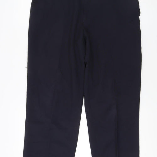 St. Bernard Men's Blue Trousers, Size L, 36 in Waist