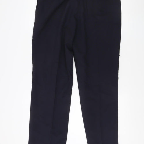 St. Bernard Men's Blue Trousers, Size L, 36 in Waist