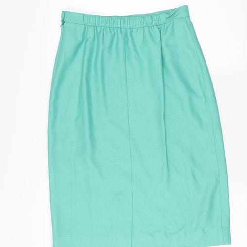 Franco Di Tardo Women's Green Pencil Skirt, Size 14