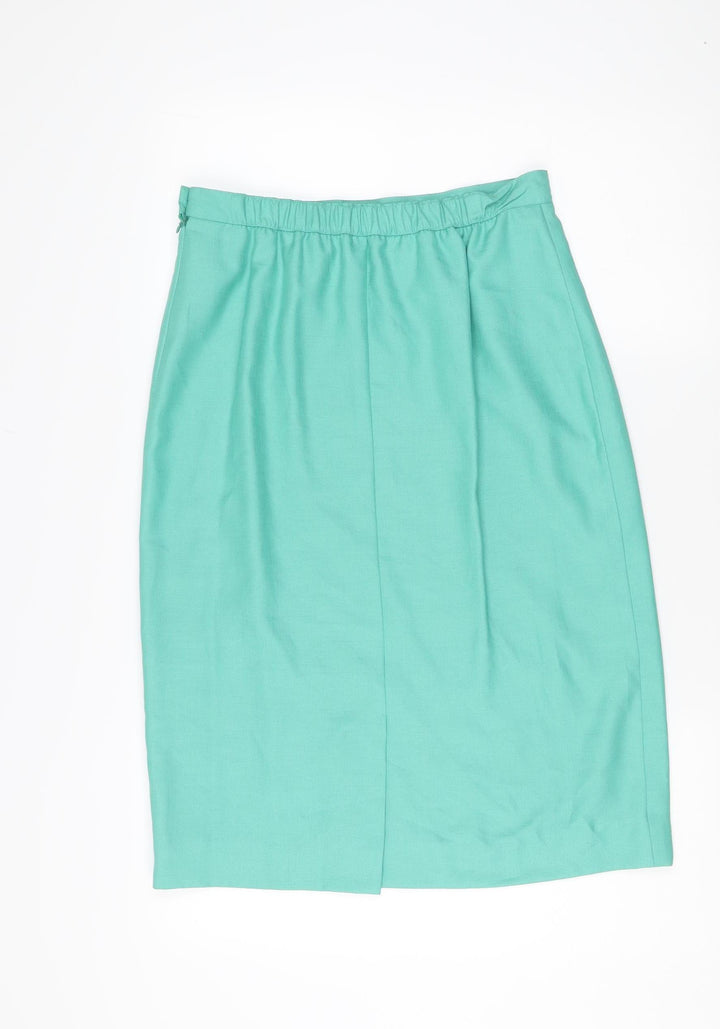 Franco Di Tardo Women's Green Pencil Skirt, Size 14