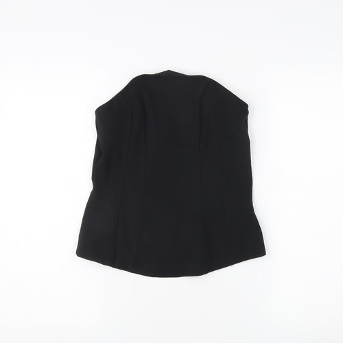 H&M Women's Black Sleeveless Corset-style Top - Size 12