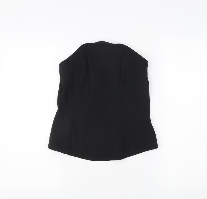 H&M Women's Black Sleeveless Corset-style Top - Size 12