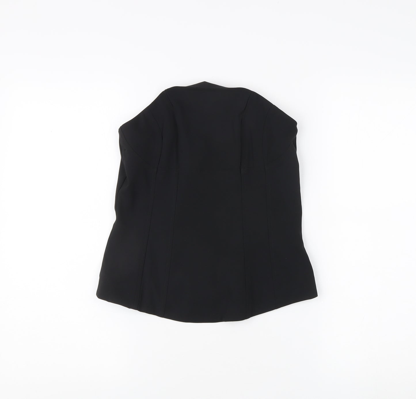 H&M Women's Black Sleeveless Corset-style Top - Size 12