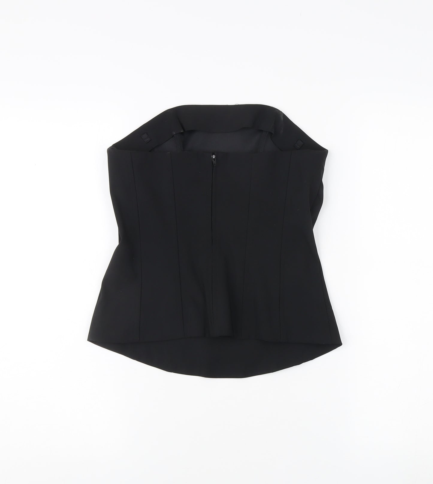 H&M Women's Black Sleeveless Corset-style Top - Size 12