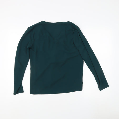 Topshop Women's Green Long Sleeve Blouse Size 10