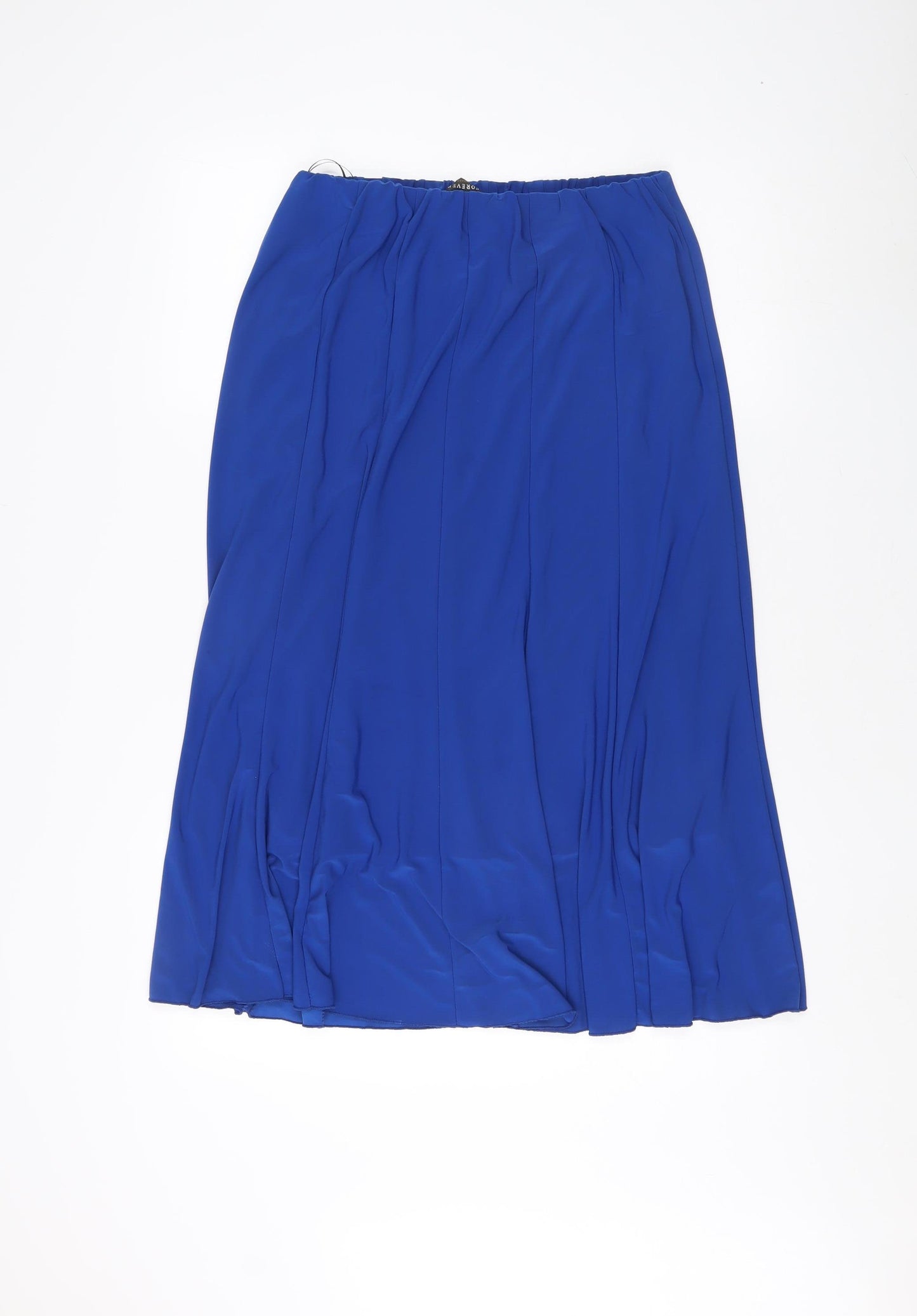 Forever by Michael Gold Women's Blue Midi Skirt L