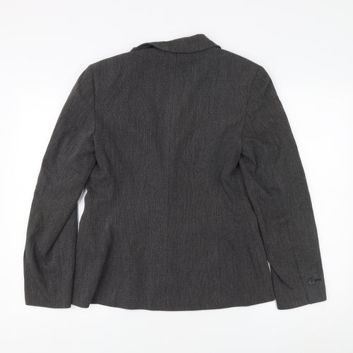 Marks and Spencer Grey Herringbone Blazer Size 12