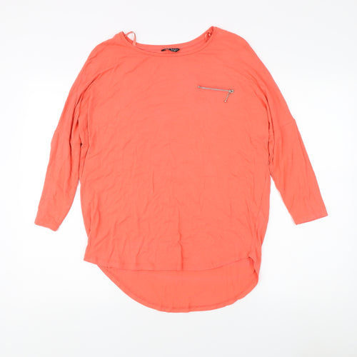 Select Women's Orange Long Sleeve Top, Size 10