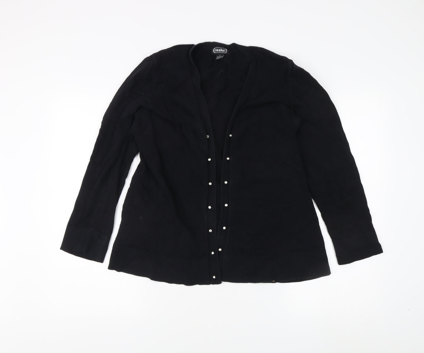 Cashel Women's Black Long Sleeve Cardigan Size L
