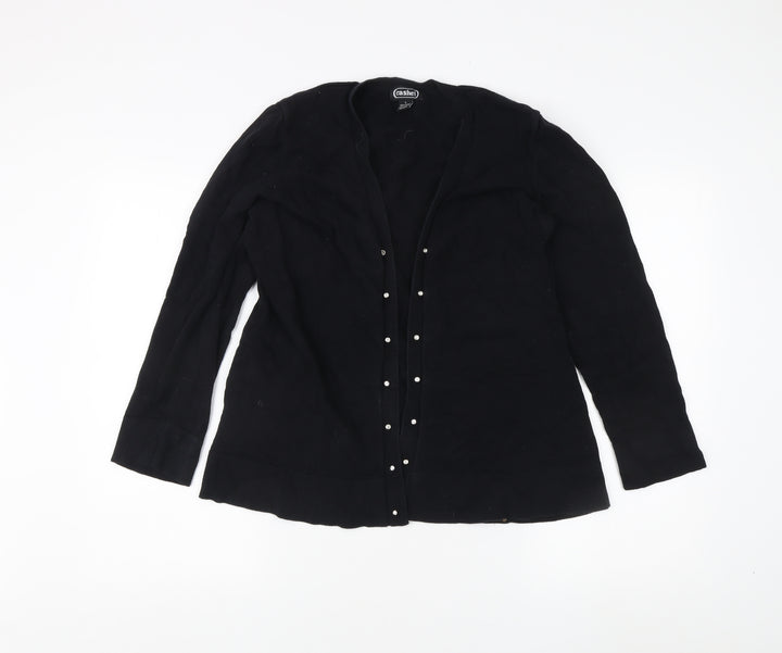 Cashel Women's Black Long Sleeve Cardigan Size L