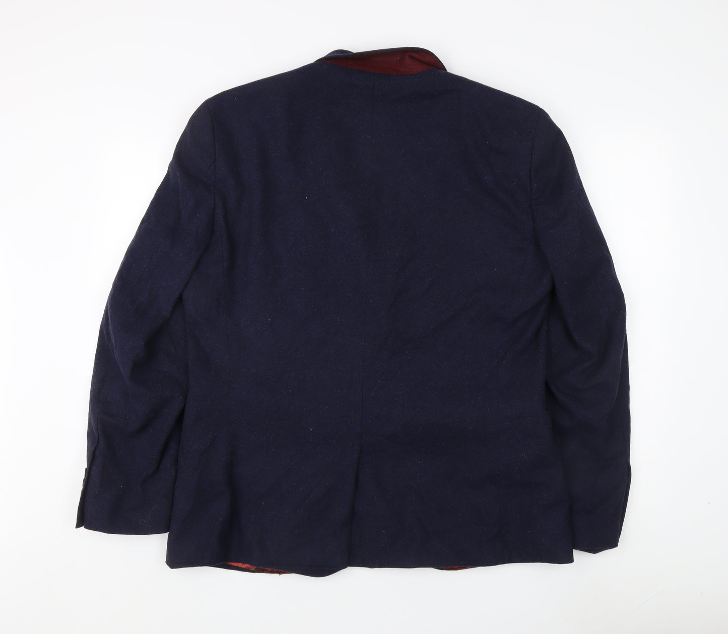 Next Men's Blue Wool Blend Blazer, 44 Regular Jacket
