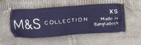 Marks and Spencer Women's Beige Open Front Cardigan XS