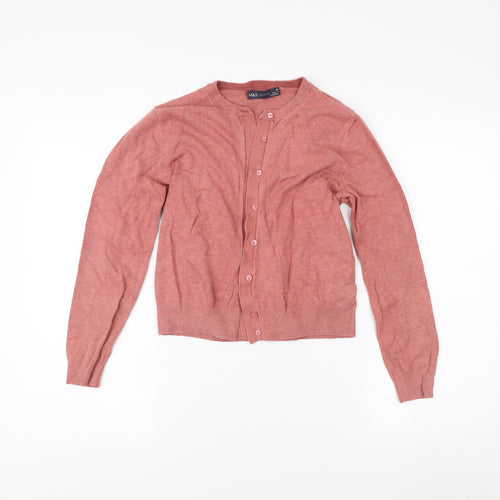 Marks and Spencer Women's Pink Cardigan Size 10