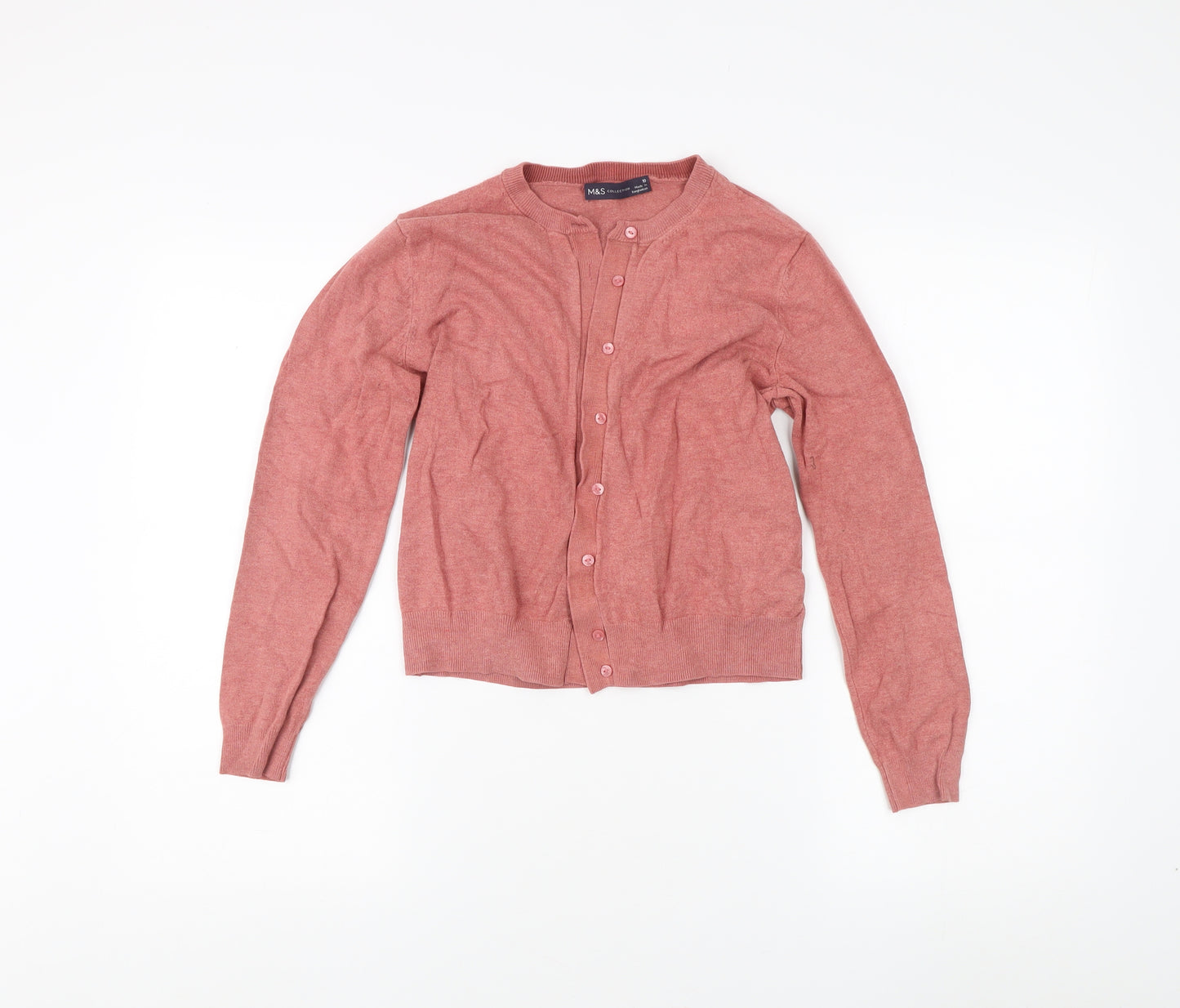 Marks and Spencer Women's Pink Cardigan Size 10
