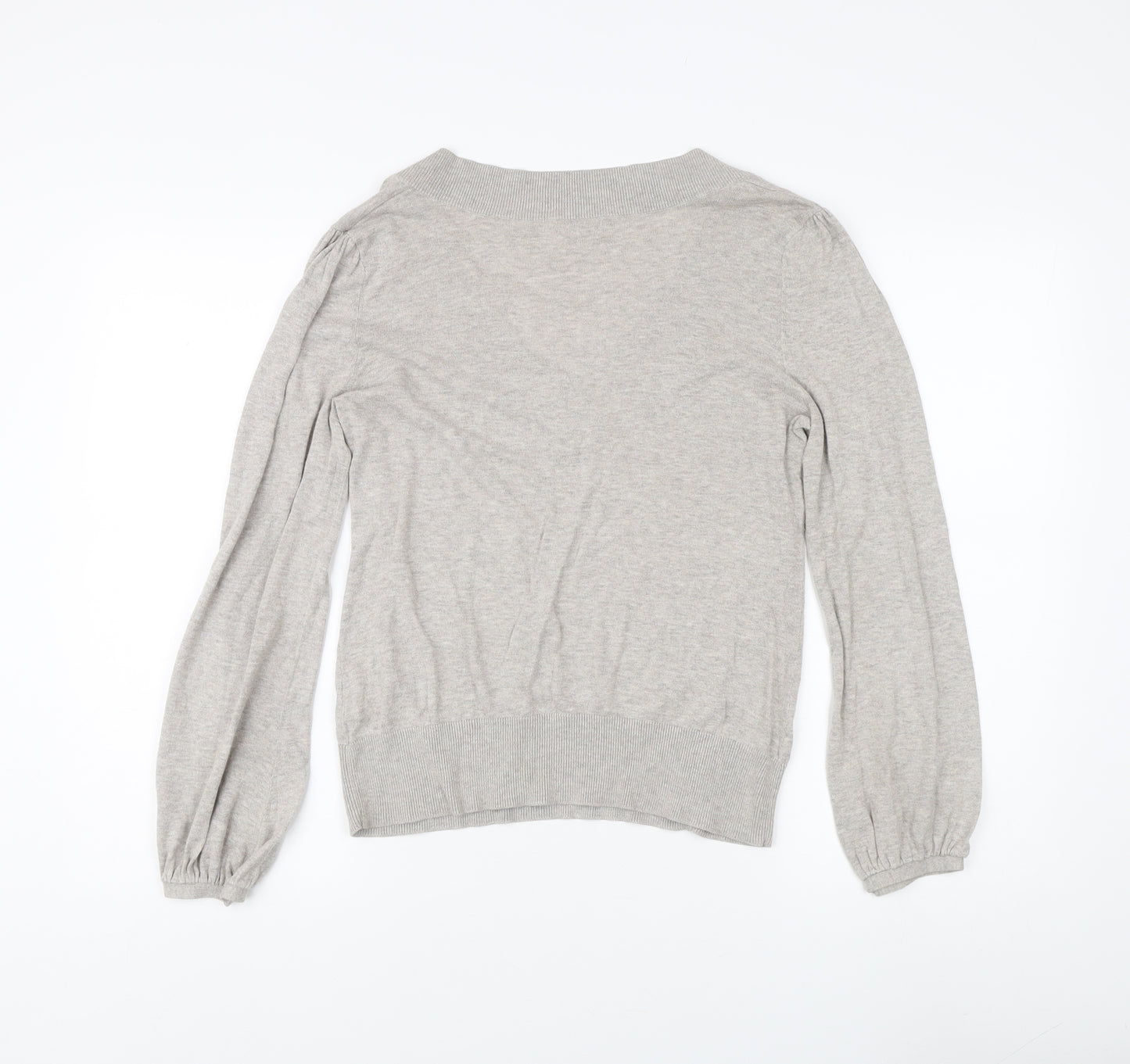 SoulCal Women's Grey V-Neck Pullover Jumper Size 14