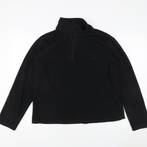 Freedom Trail Black Fleece 1/4 Zip Sweatshirt M