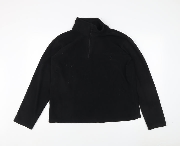 Freedom Trail Black Fleece 1/4 Zip Sweatshirt M