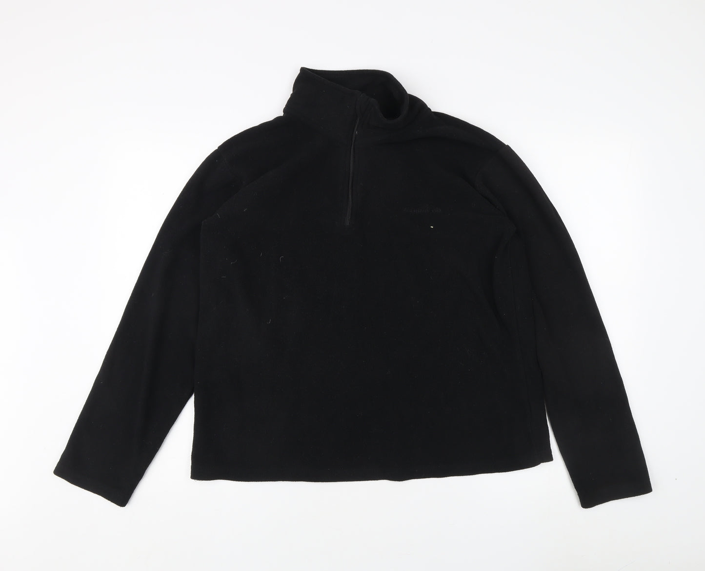 Freedom Trail Black Fleece 1/4 Zip Sweatshirt M