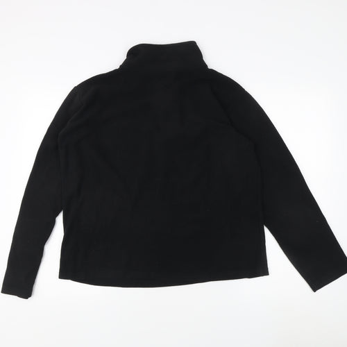 Freedom Trail Black Fleece 1/4 Zip Sweatshirt M
